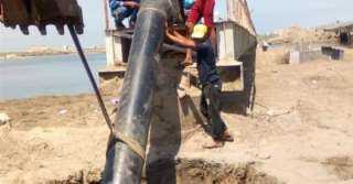 الانتهاء من أعمال نقل خط مياه كوبري الجميل ببورسعيد